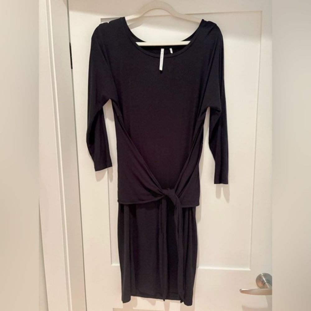 The Group by Babaton Friedan Dress office chic viscose long sleeve midi dress M